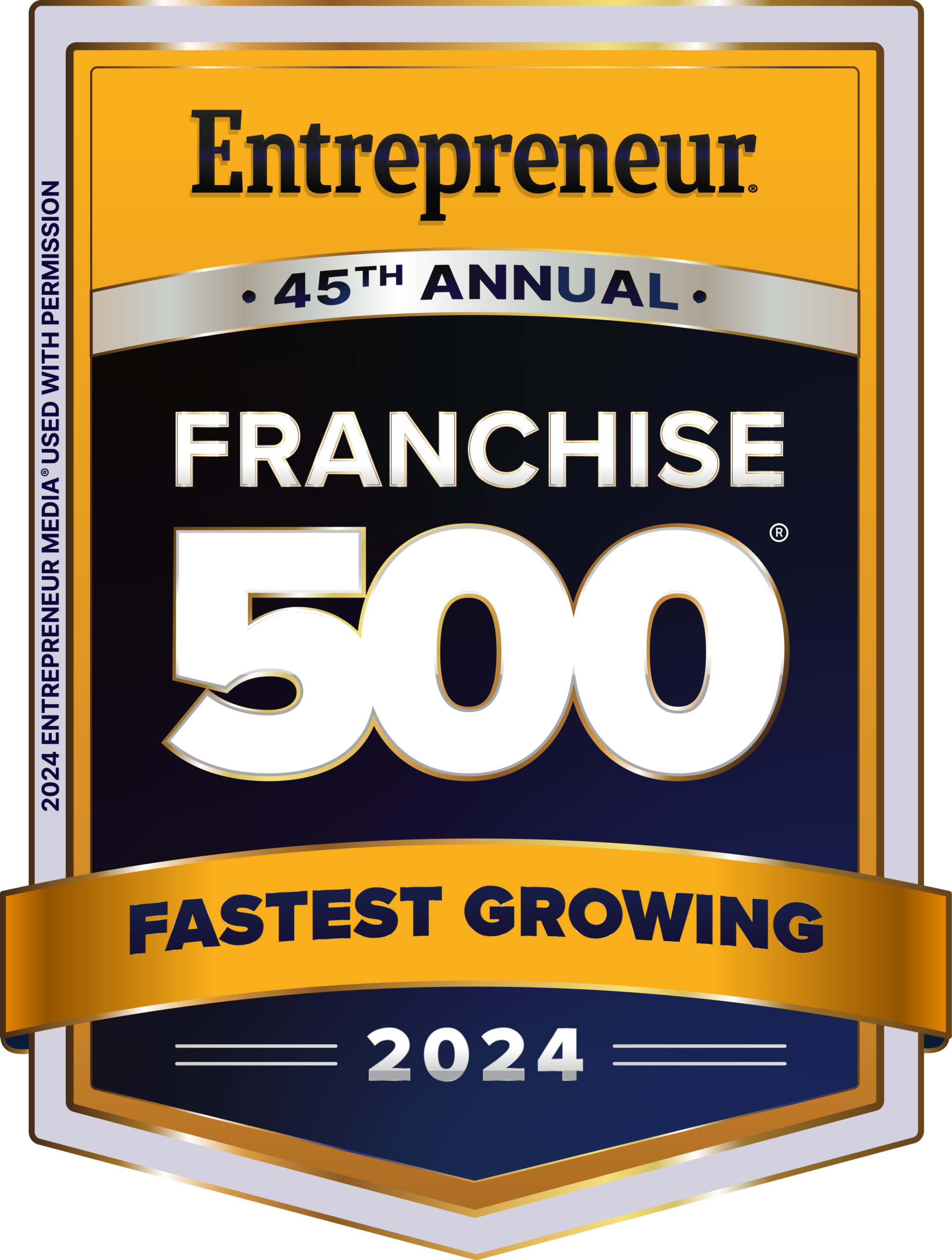 Entrepreneur FRANCHISE 500 2024 FASTEST GROWING