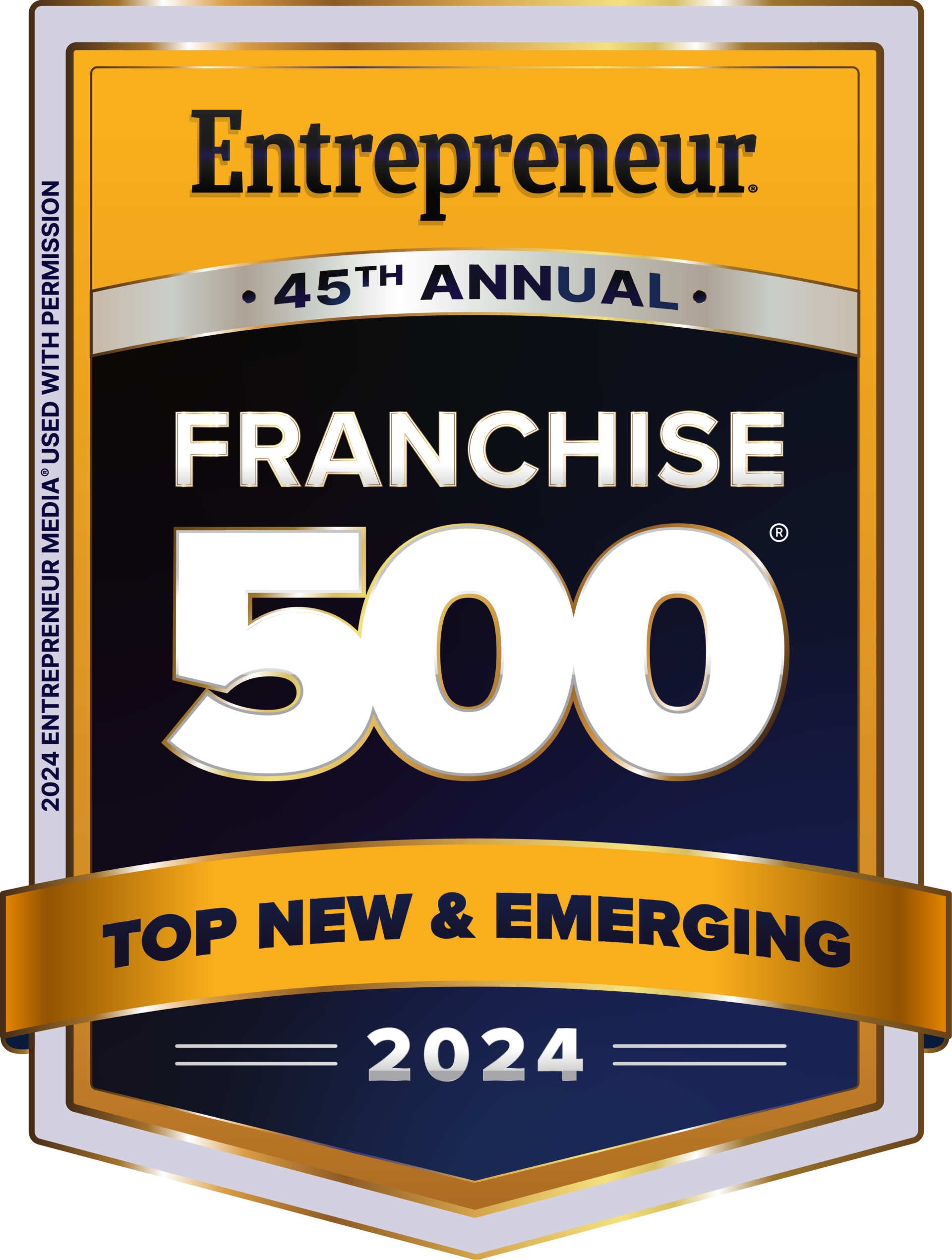 Entrepreneur FRANCHISE 500 2024 TOP NEW & EMERGING FRANCHISE