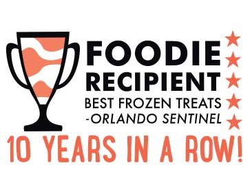 Foodie Recipient, Best frozen treats - Orlando Sentinel. 10 Years in a Row!