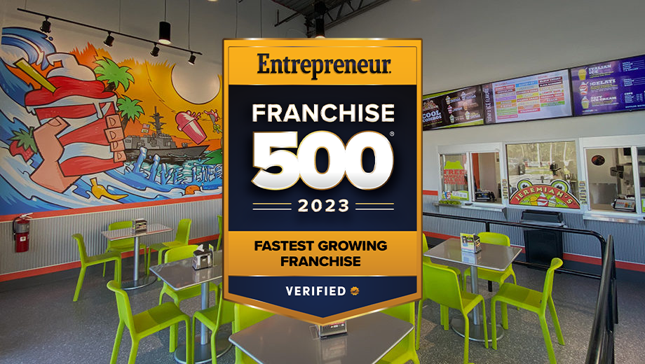 Entrepreneur FRANCHISE 500 2023 FASTEST GROWING FRANCHISE VERIFIED
