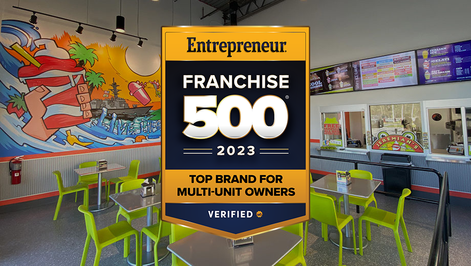 Entrepreneur. FRANCHISE 500 2023 TOP BRAND FOR MULTI UNIT OWNERS